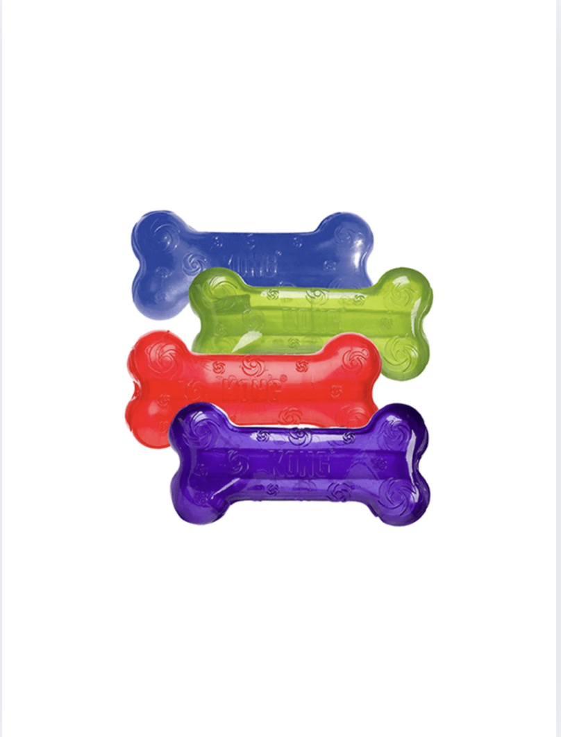 Kong Squeezz Juguete Hueso Con Sonido Para Perros Talla L - MORADO-1