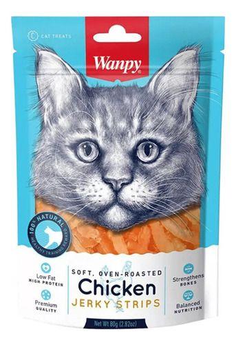 X3 Wanpy Variedades Snack Para Gatos 100% Natural 80g C/u-5