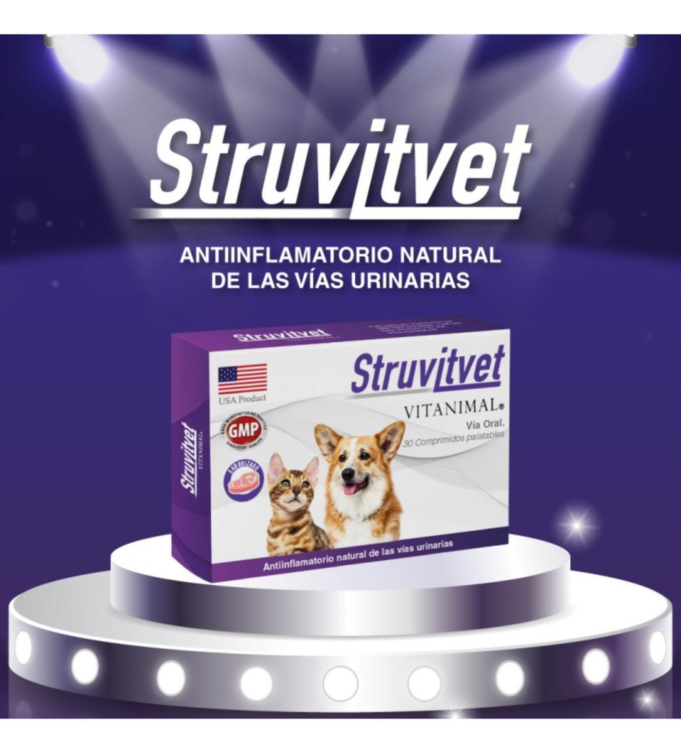 Struvitvet 30 Comprimidos Suplemento Para Perros Y Gatos-3
