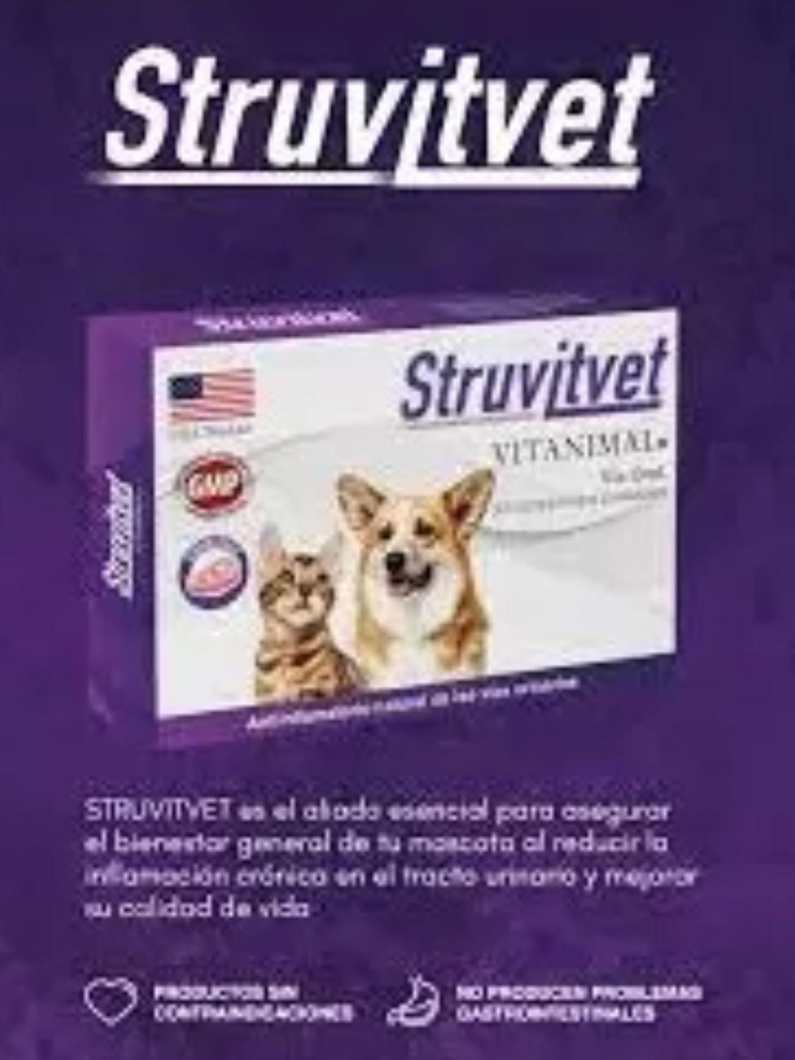 Struvitvet 30 Comprimidos Suplemento Para Perros Y Gatos-5