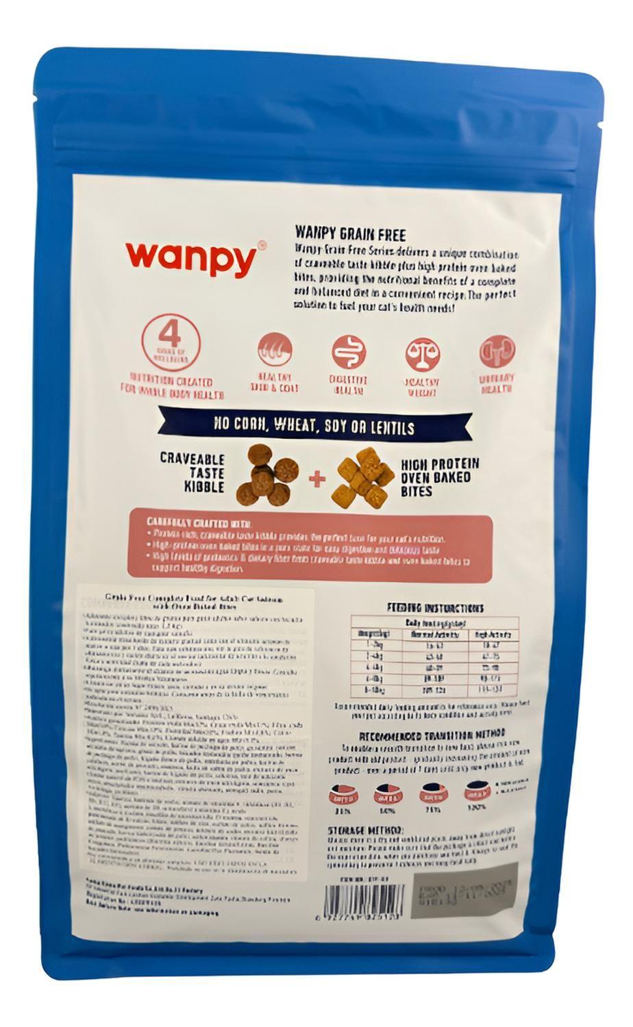Wanpy Gato Adulto Salmón 1.5kg Alimento Seco Grain Free-1
