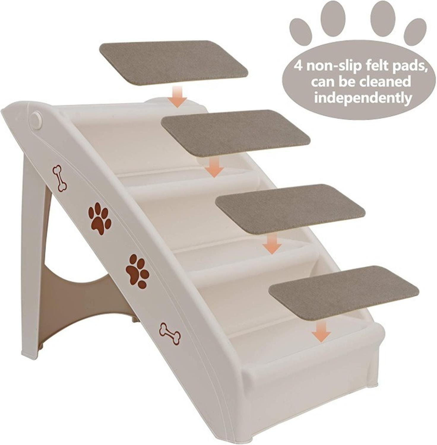 Escalera Para Mascotas Pequeñas Perros Gatos De 4 Pasos-3