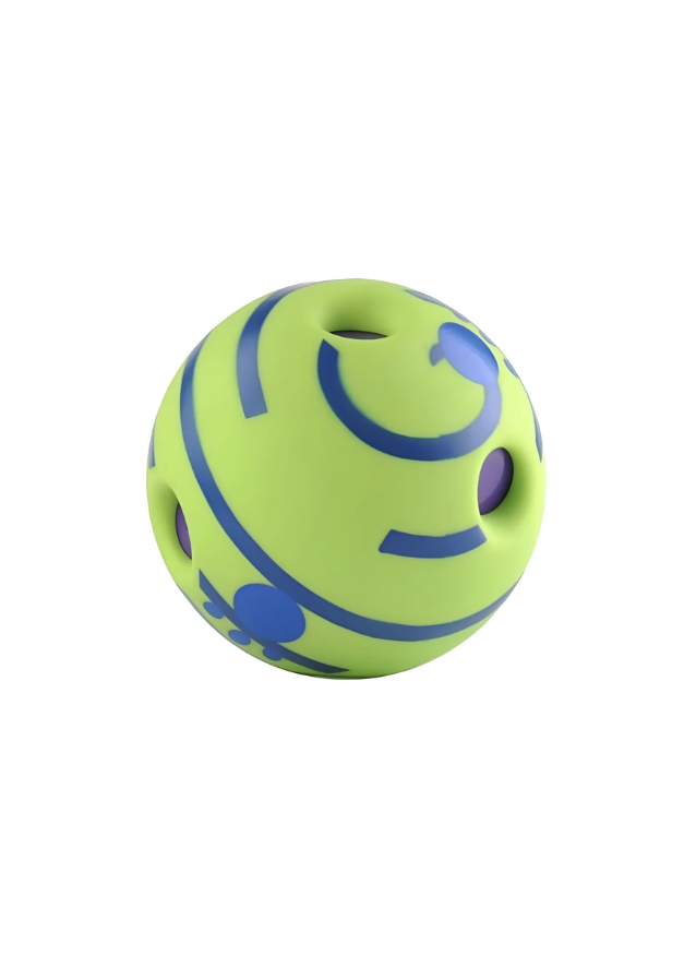 Pelota Con Sonido Para Mascotas Perros Wobble Wag Giggle - VERDE-0