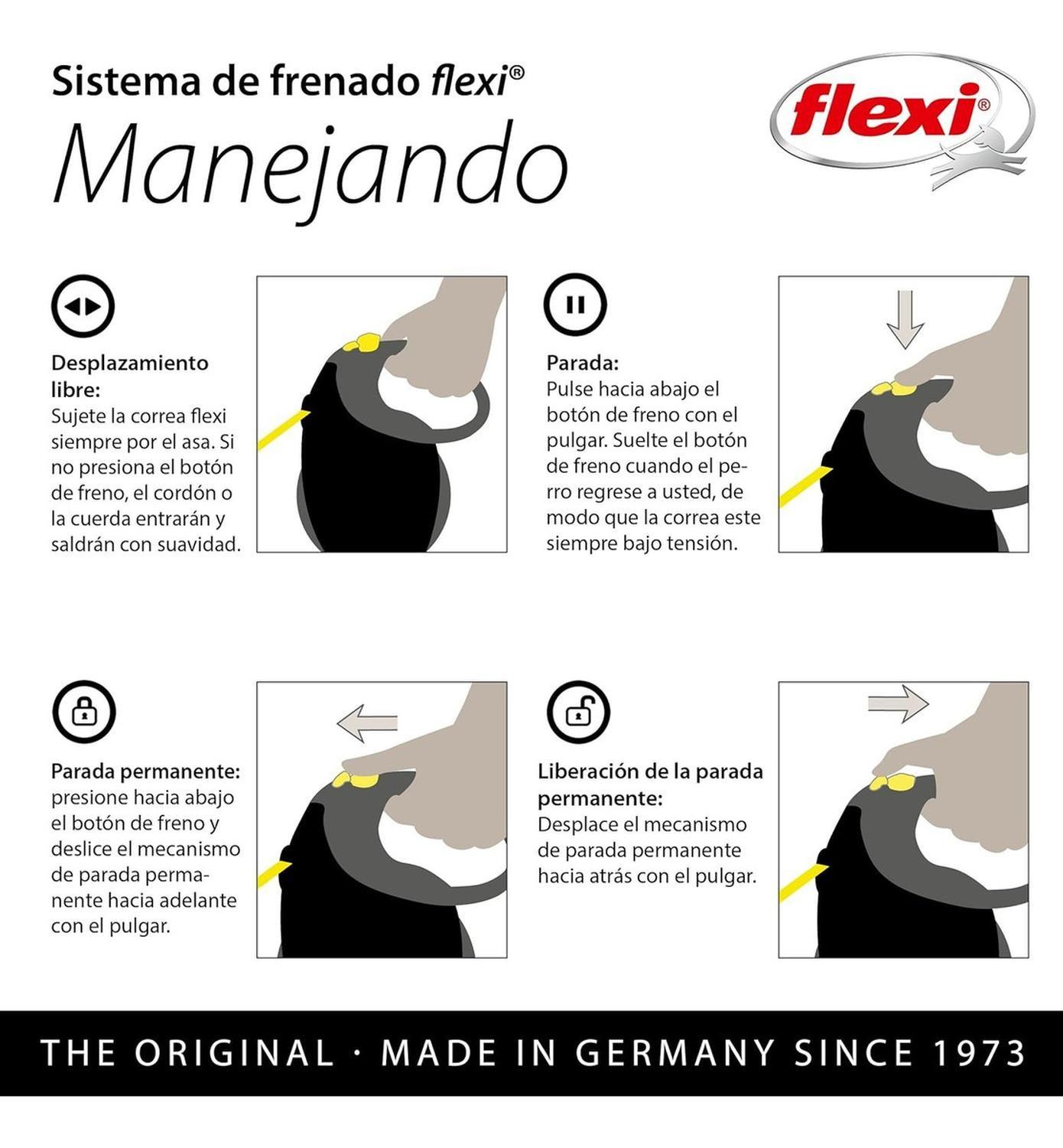 Correa Retráctil Para Perro Flexi Giant Talla Sm 8m Max 25kg -4