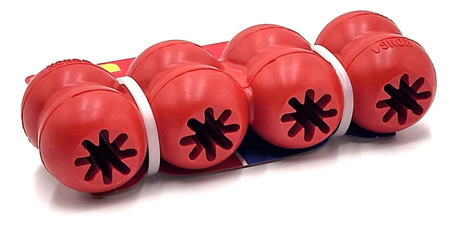 Juguete Rellenable Kong Goodie Ribbon Talla L De 13 A 30 Kg Rojo-3