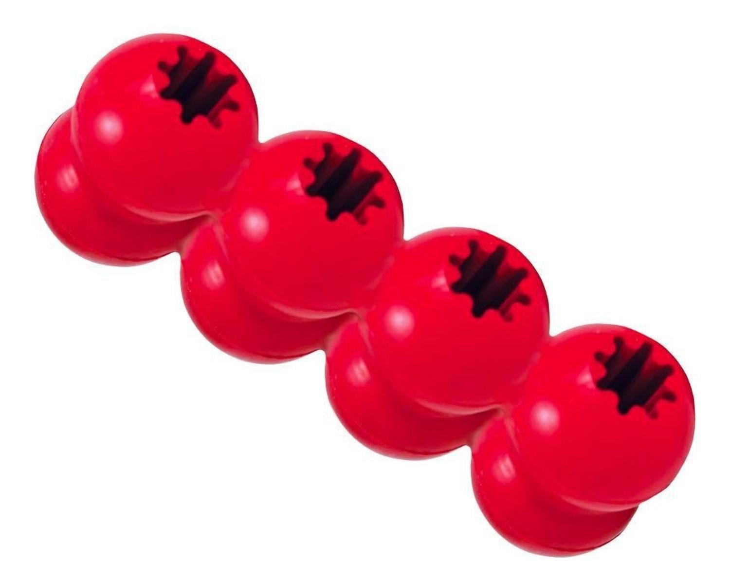 Juguete Rellenable Kong Goodie Ribbon Talla L De 13 A 30 Kg Rojo-4