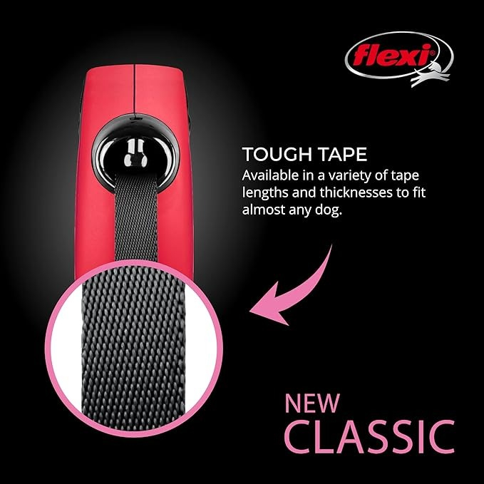 Correa Retráctil Flexi Classic Talla L Max. 50kg Para Perro - ROJO-3
