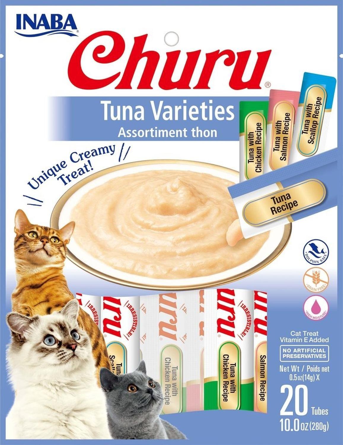 Churu Snack Para Gato Atún Variedades 20 Tubos 280g Inaba-2