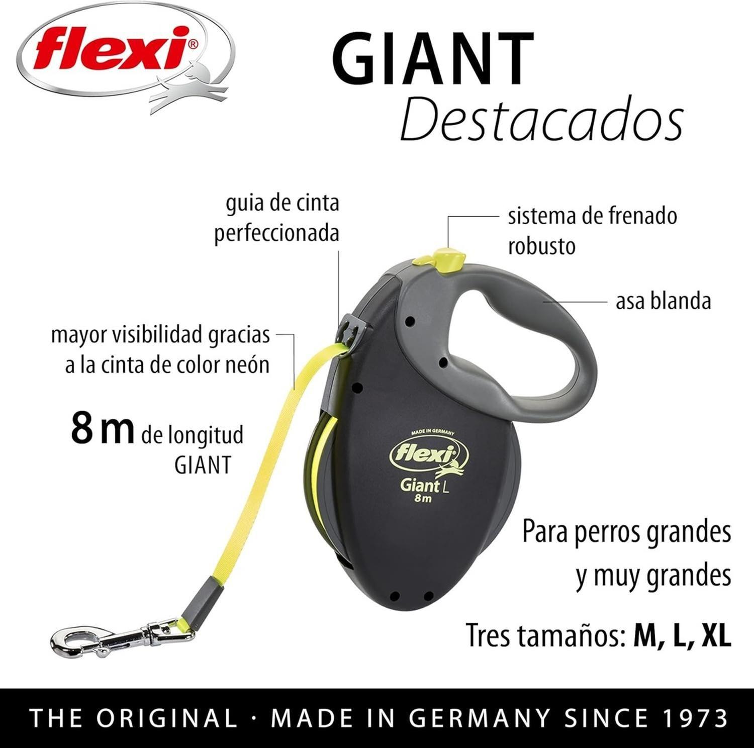 Correa Retráctil Para Perro Flexi Giant Talla L 8m Max. 50kg -3