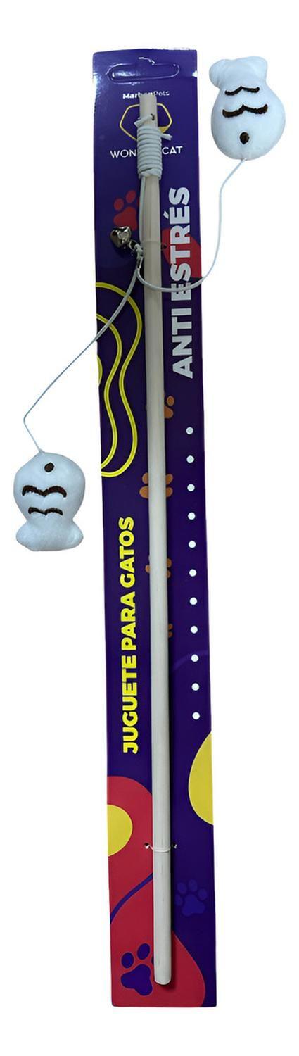 Varita O Palo Con Pez Juguete Interactivo Para Mascota Gatos-3