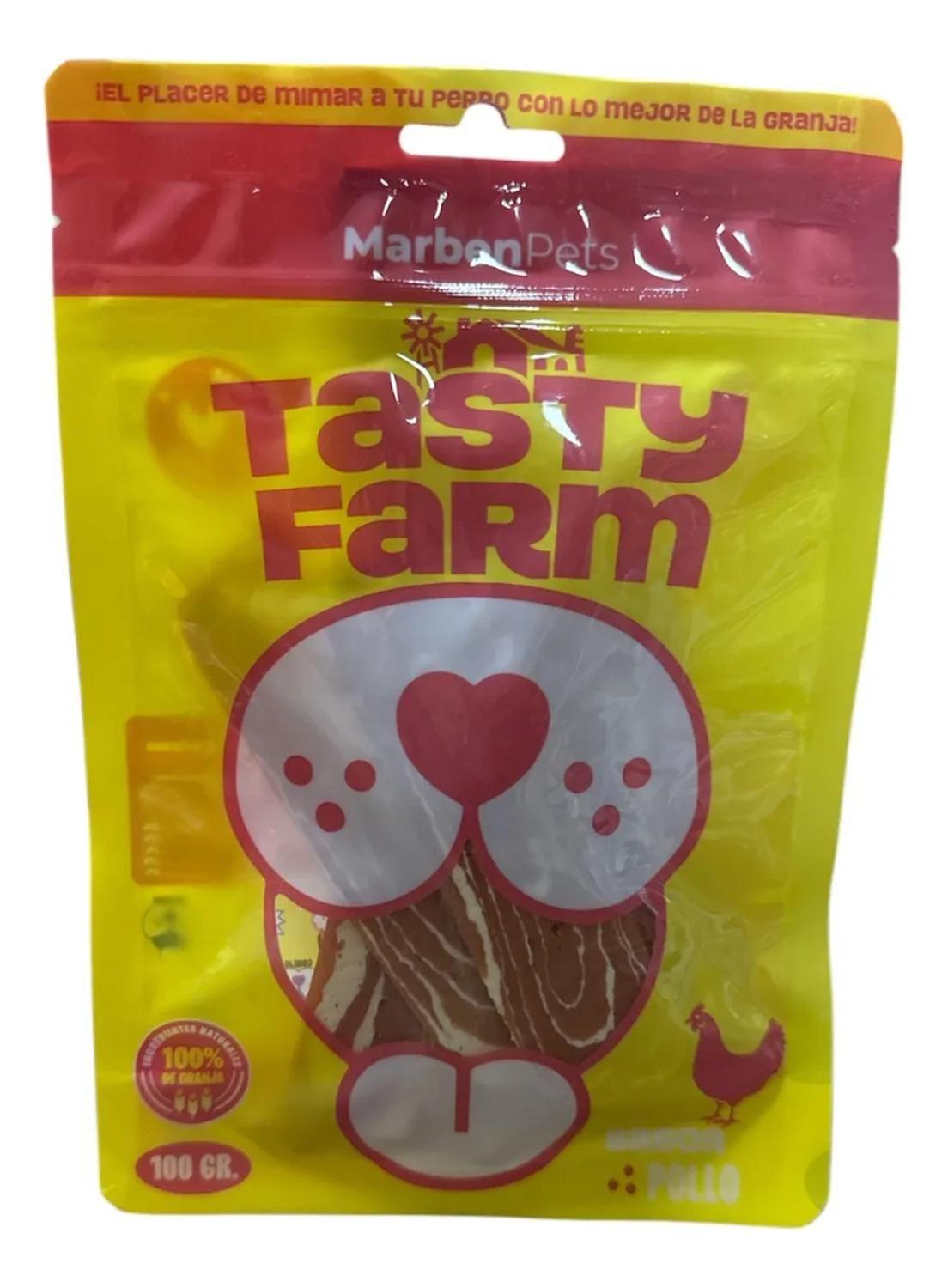 Pack X6 Snack Premium Seco Tasty Farm Para Perros 100g C/u-2
