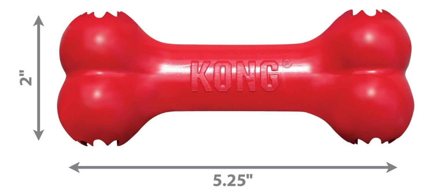 Kong Goodie Bone Hueso Rellenable Juguete Para Perro Talla S - ROJO-3