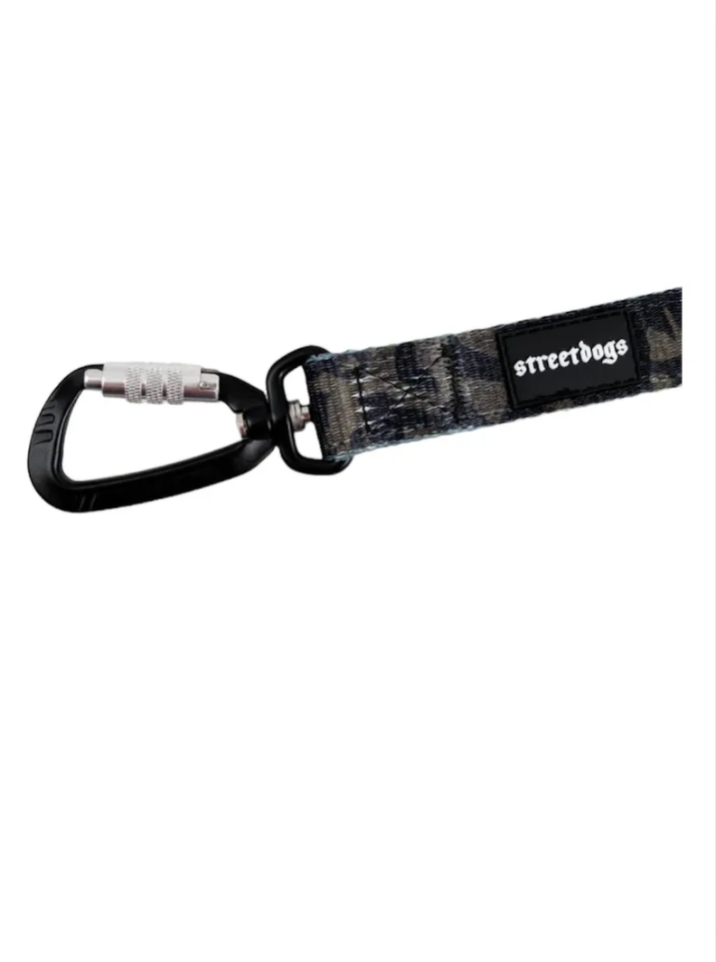 Correa De Paseo Perros Mosquetón Automático Street Dogs 5m - NEGRO CAMO-1