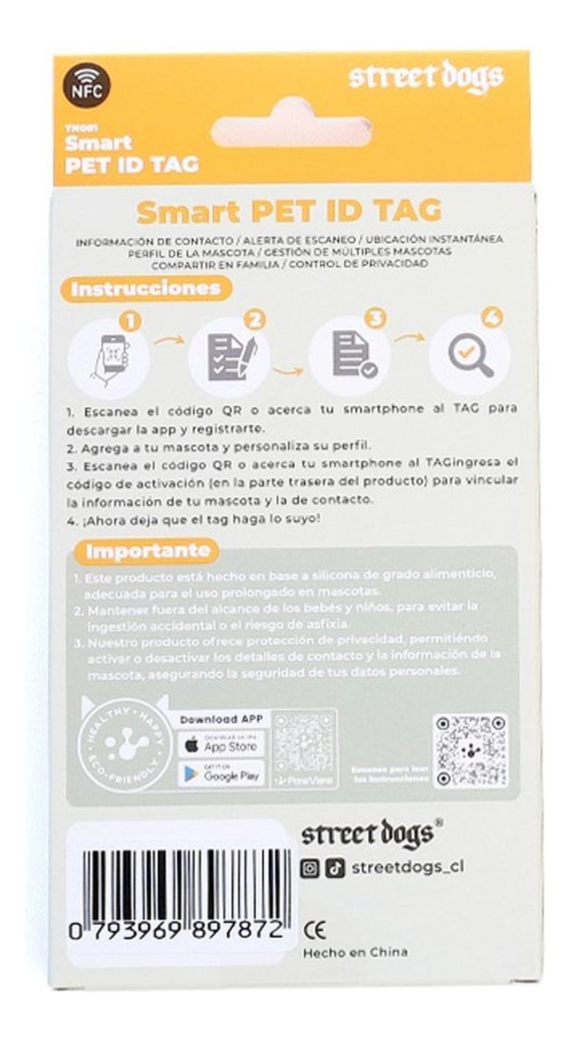 Street Dogs Placa Identificación Inteligente Colgante Perros-6