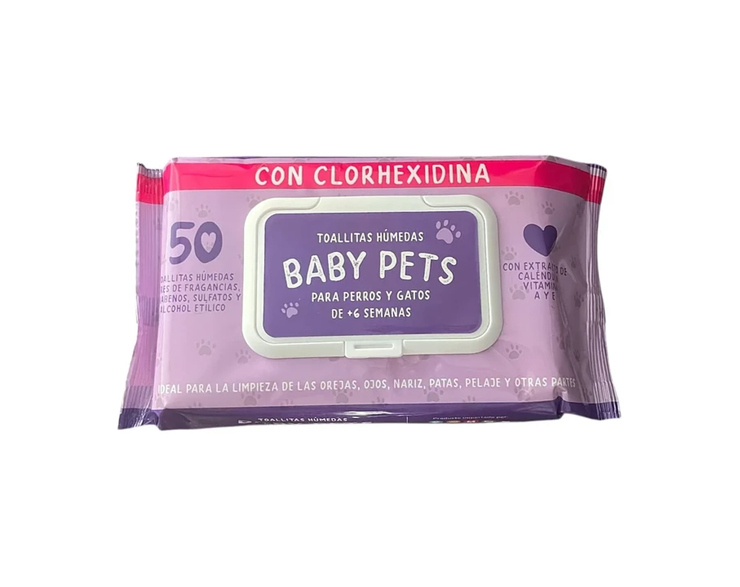 Toallitas Húmedas Baby Pets Para Mascotas Con Clorhexidina-2
