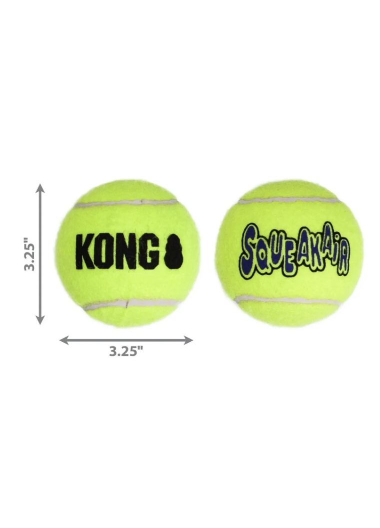 Pelota Para Perro Kong Ball Squeak Air Talla L X2 Unidades - AMARILLO-1