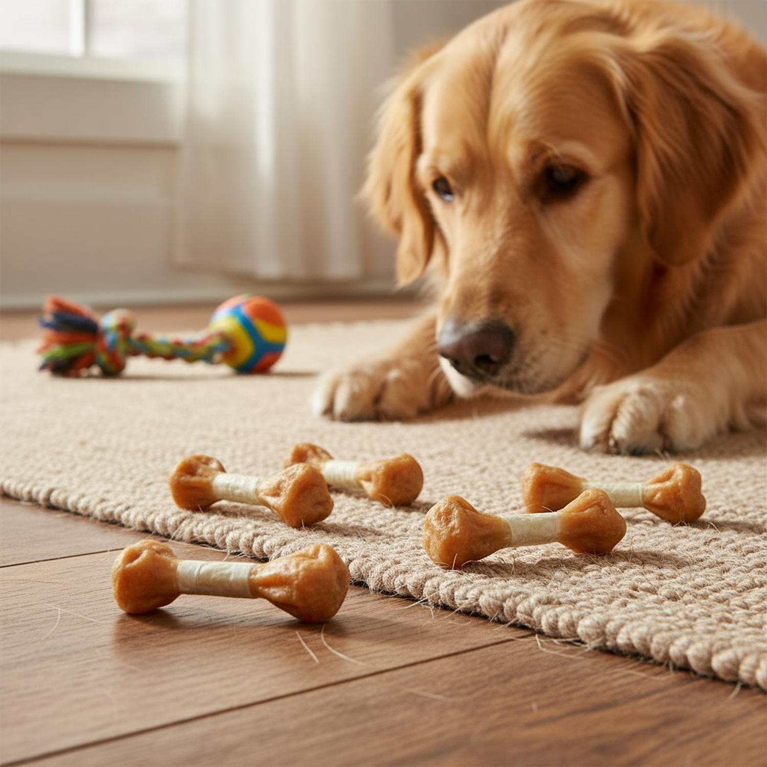 X2 Snack Para Perros Wanpy Dumbbells De Pollo 100g C/u-3