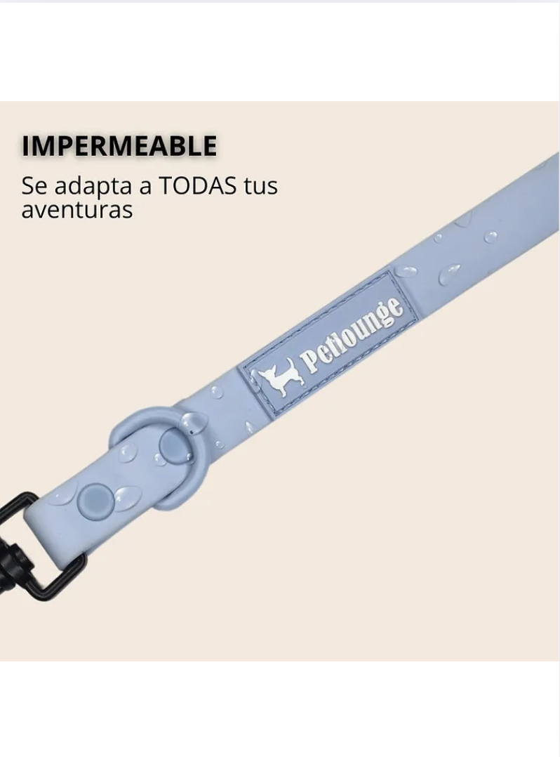 Petlounge Correa De Paseo Manos Libres Para Mascotas Perros - AZUL CLARO-3