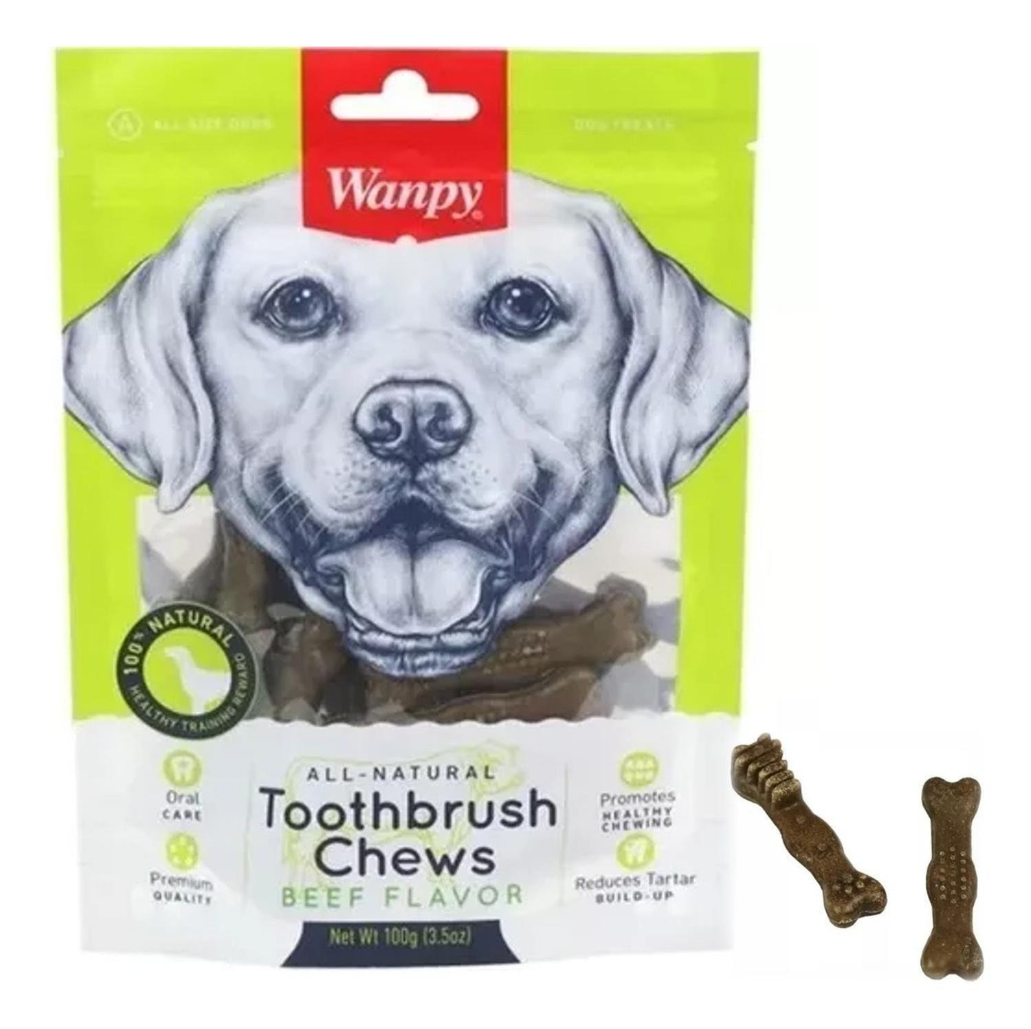 Cuidado Bucal Masticable Para Perro Wanpy Sabor Vacuno 100g-2