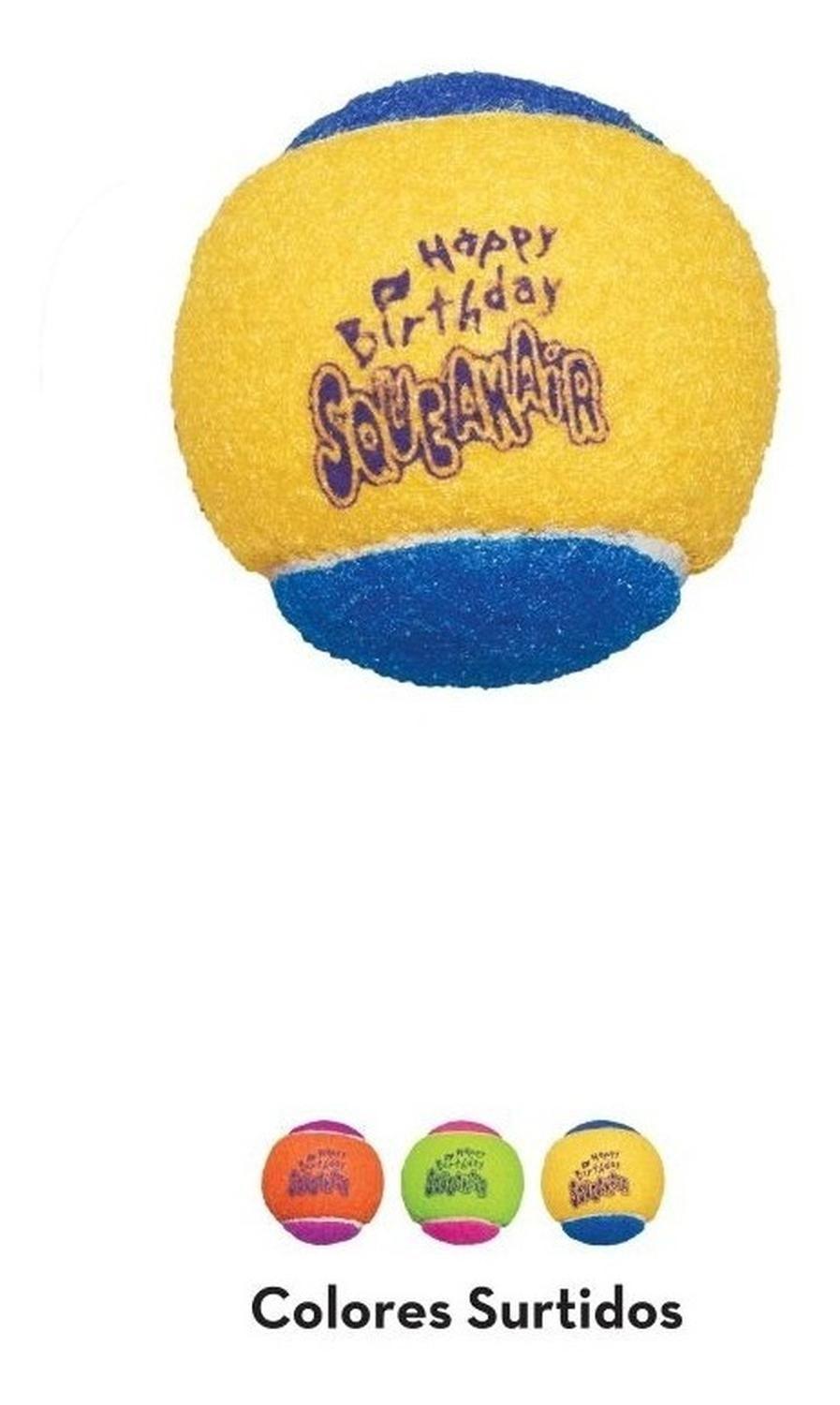 Pelotas Para Perro Kong Birthday Feliz Cumpleaños Talla M X3 - SURTIDO-4