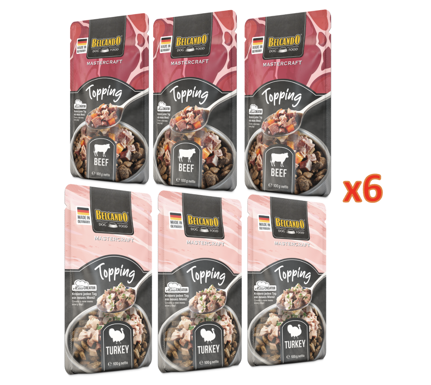 Belcando Topping Para Perro Beef y Turkey X6 100g C/U-5