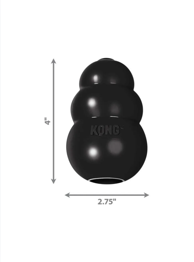 Juguete Kong Extreme Para Mascotas Perros Talla L 13-30 Kg - NEGRO-2