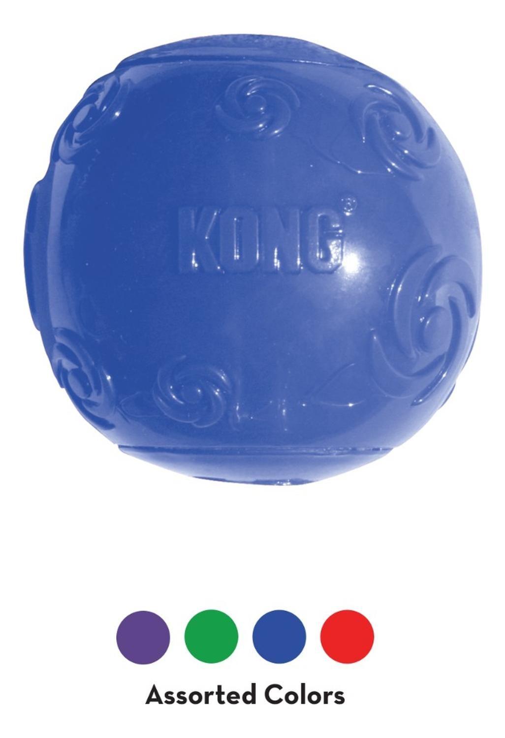 Juguete Pelota Para Perro Kong Squeezz Ball Talla L - ROJO-3