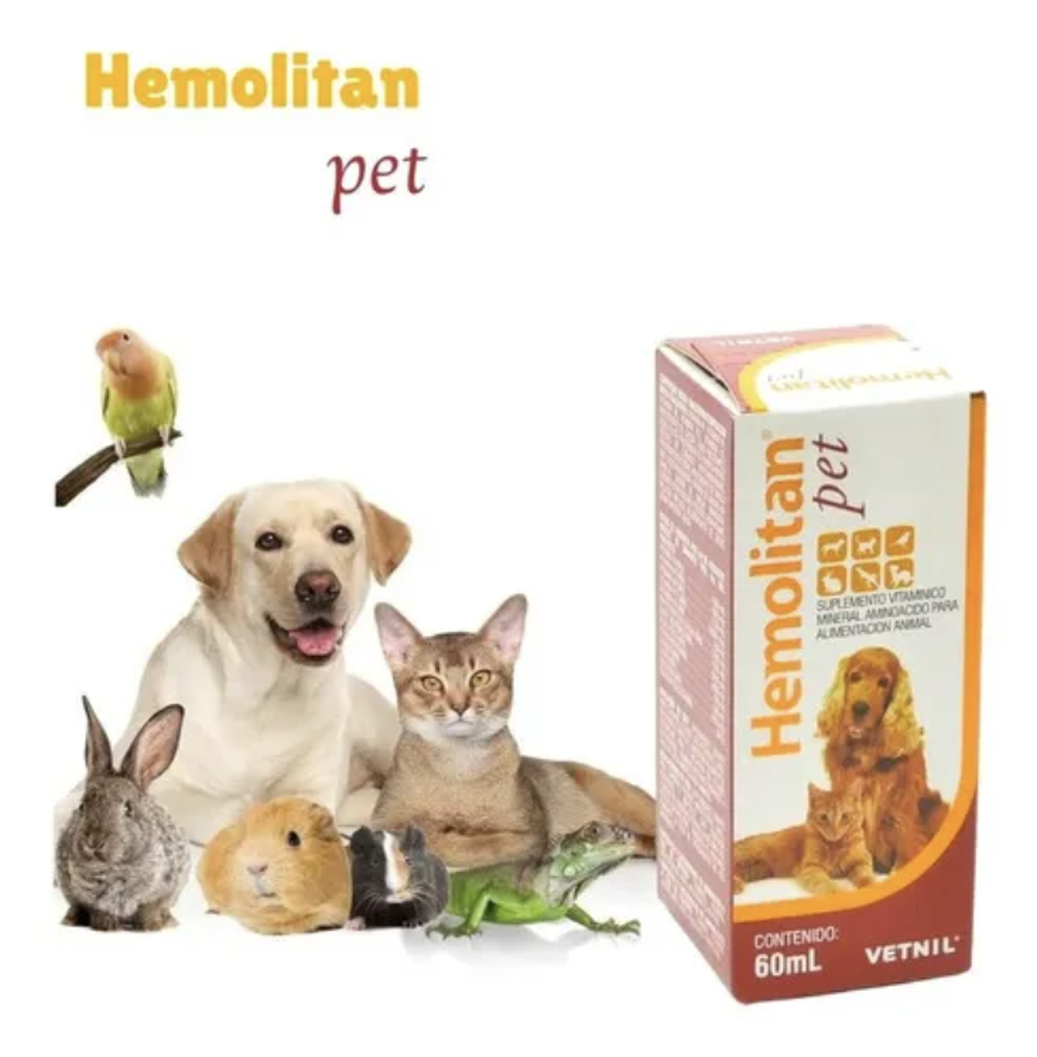 Hemolitan Pet 60ml Suplemento Para Perro Gato Y Aves-2