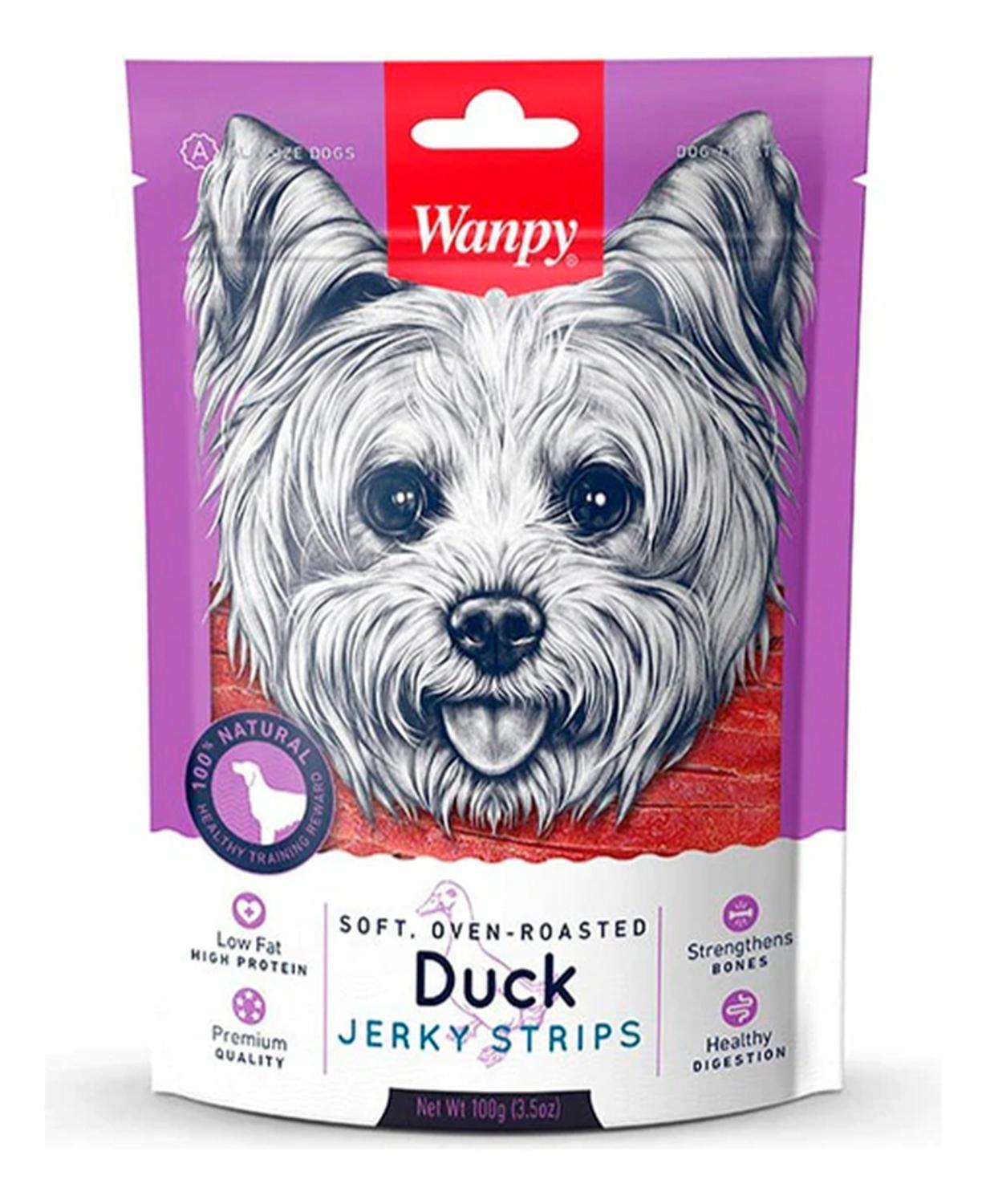 X2 Snack Para Perros Wanpy Tiritas De Pato Duck 100g C/u-5