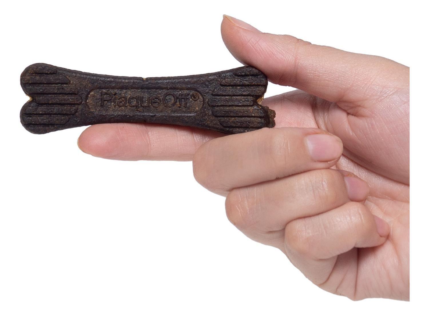Plaqueoff Snack Mini Bones Huesos Cuidado Dental Perros 20u-2