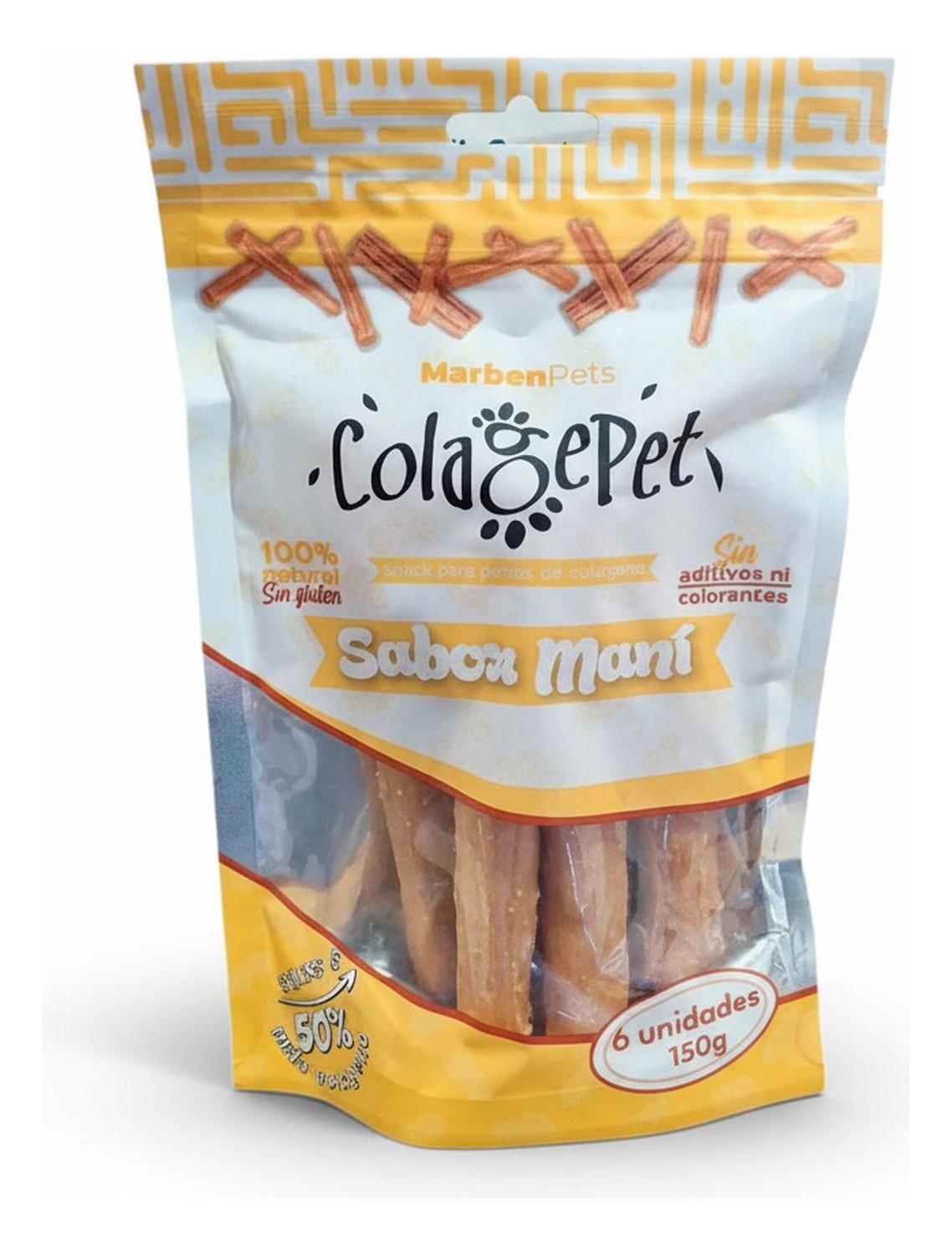 Colagepet Snack Para Perros 100% Natural Talla S Sabor Maní-3