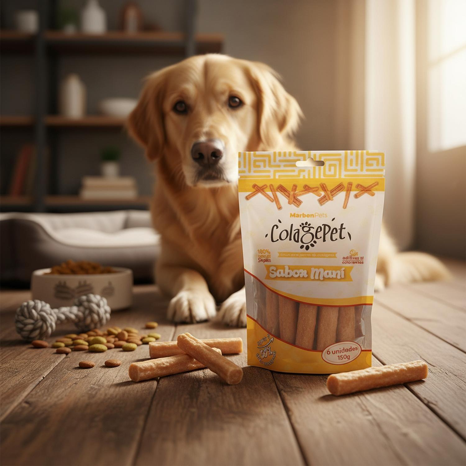 Colagepet Snack Para Perros 100% Natural Talla S Sabor Maní-4
