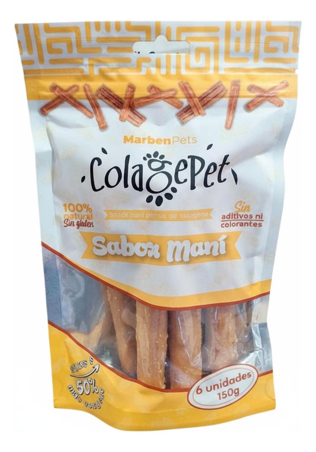 Colagepet Snack Para Perros 100% Natural Talla S Sabor Maní-5