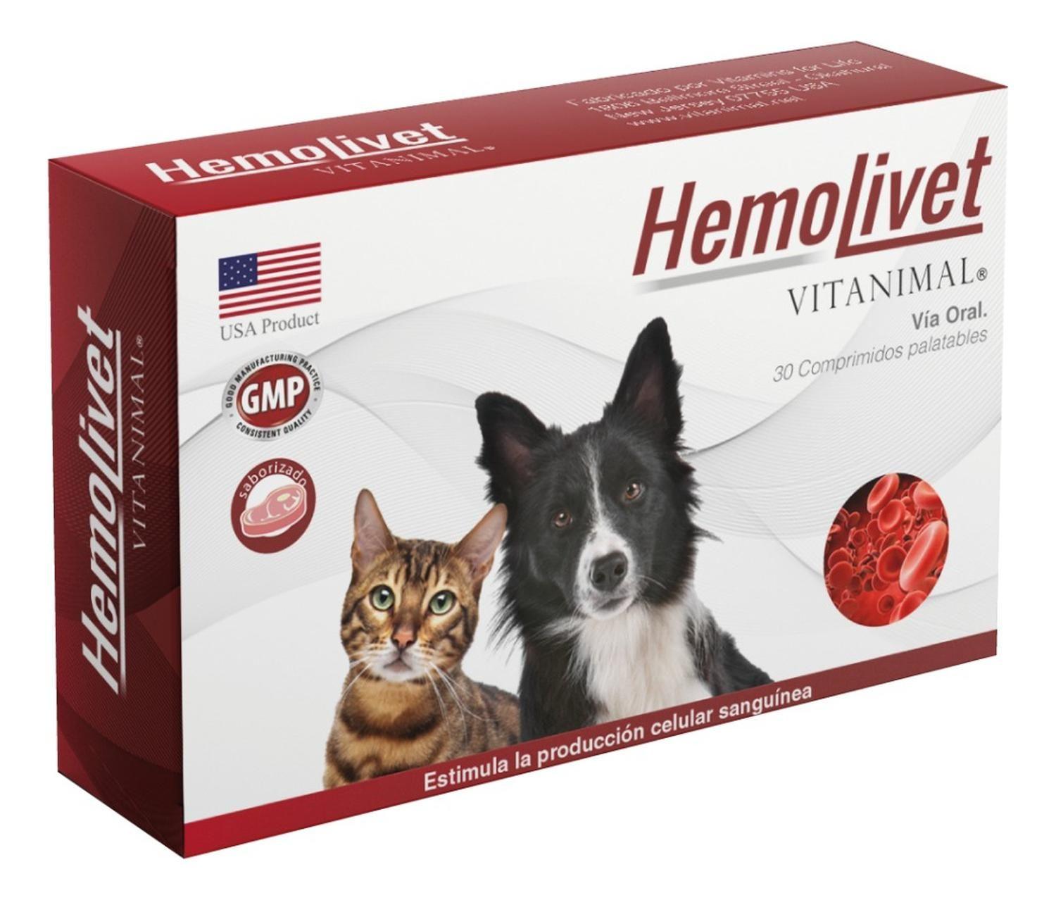 Hemolivet Suplemento Nutricional Perro Gato 30 Comprimidos-2