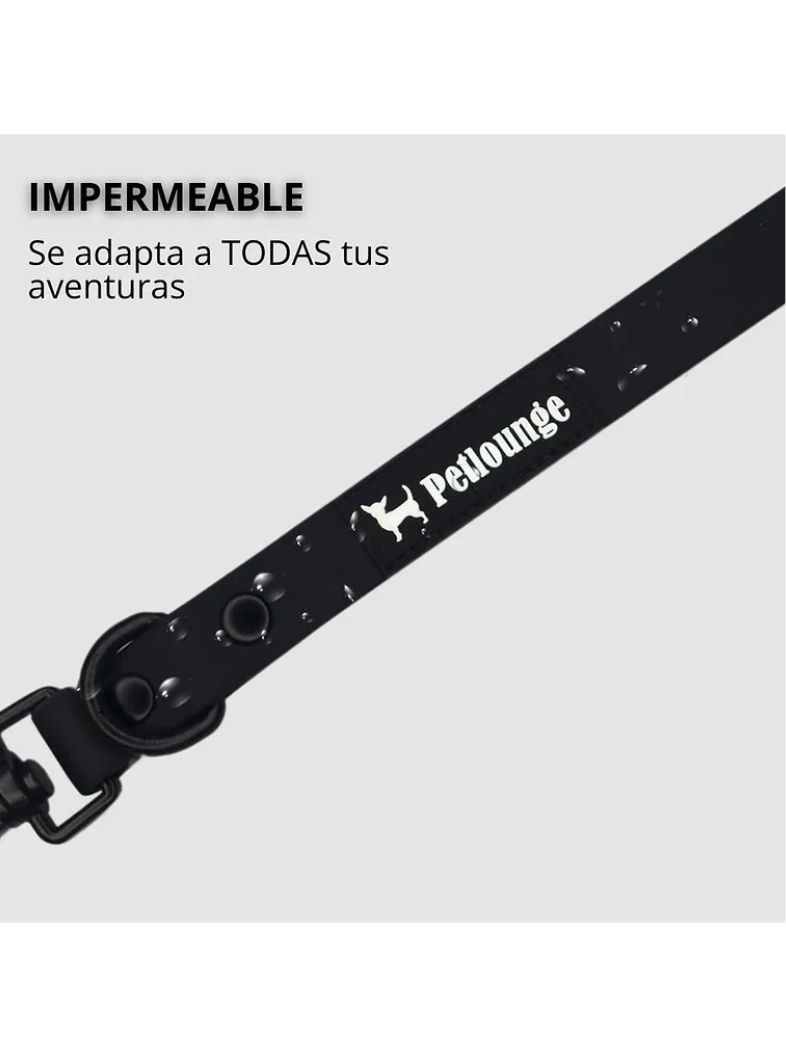 Petlounge Correa De Paseo Manos Libres Para Mascotas Perros - NEGRO-3