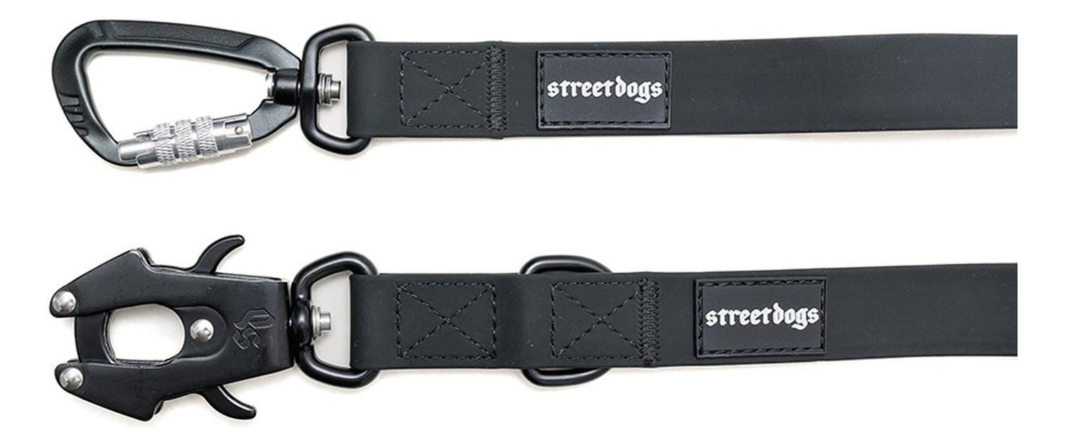 Street Dogs Correa Multienganche Para Perros 3m Pvc Negro-2