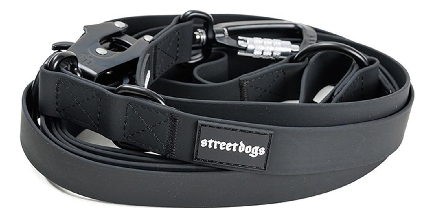 Street Dogs Correa Multienganche Para Perros 3m Pvc Negro-9