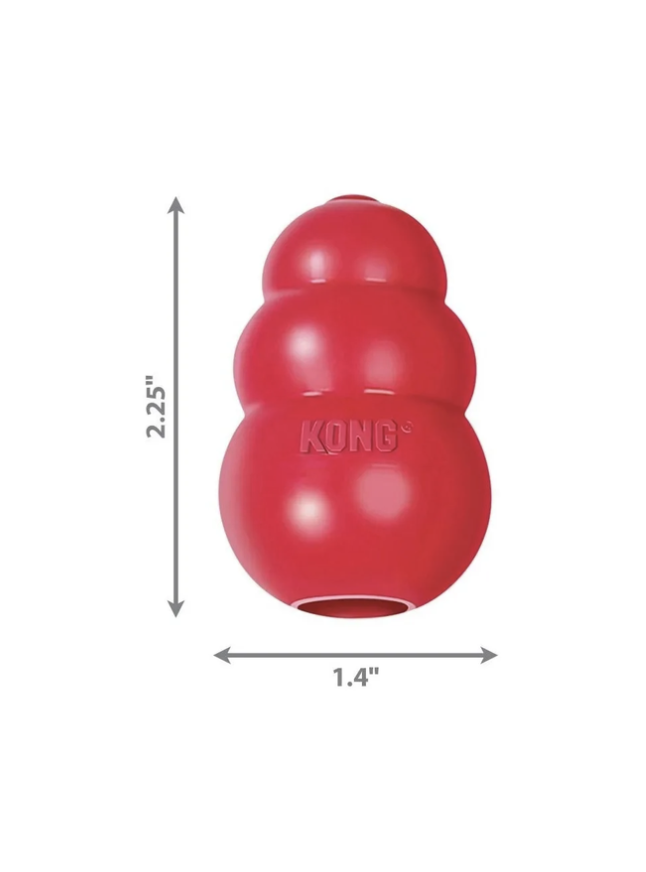 Juguete Kong Classic Para Mascotas Perros Talla Xs Hasta 2kg - ROJO-2