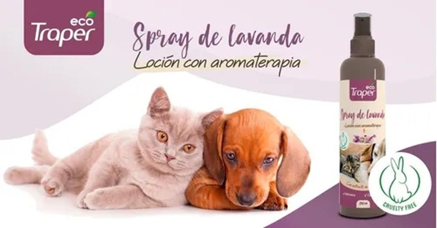 Eco Traper Spray Lavanda Loción Con Aromaterapia Gato 250ml-2