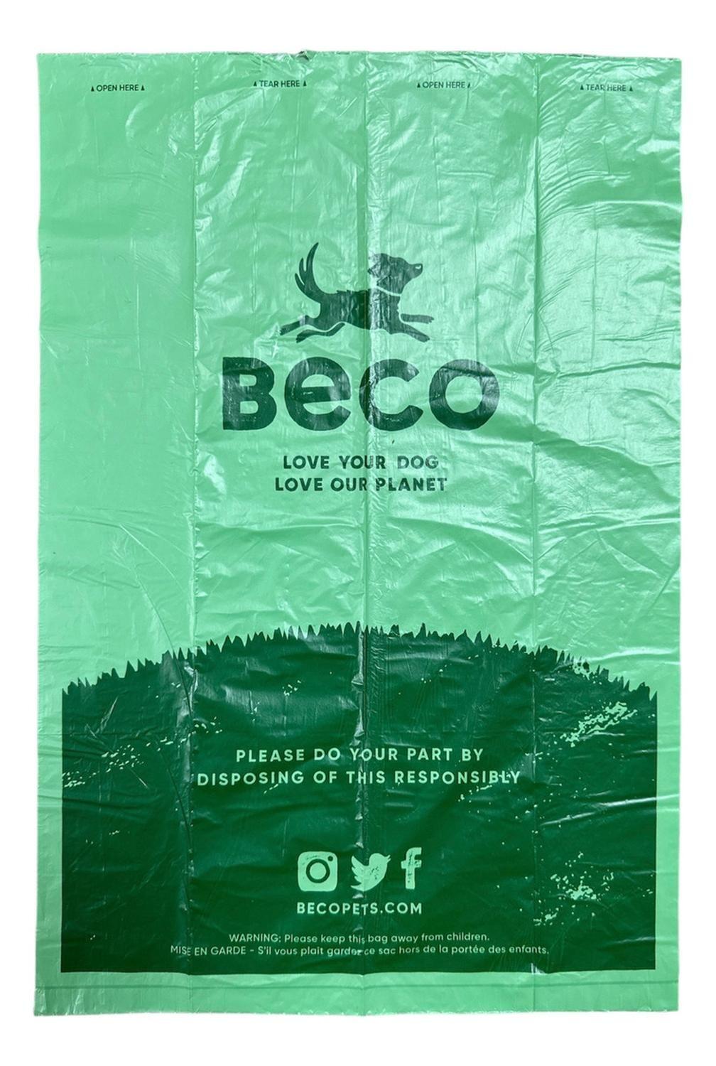 Beco Pack 4 Rollos Bolsas Biodegradables Olor Menta 60u-3