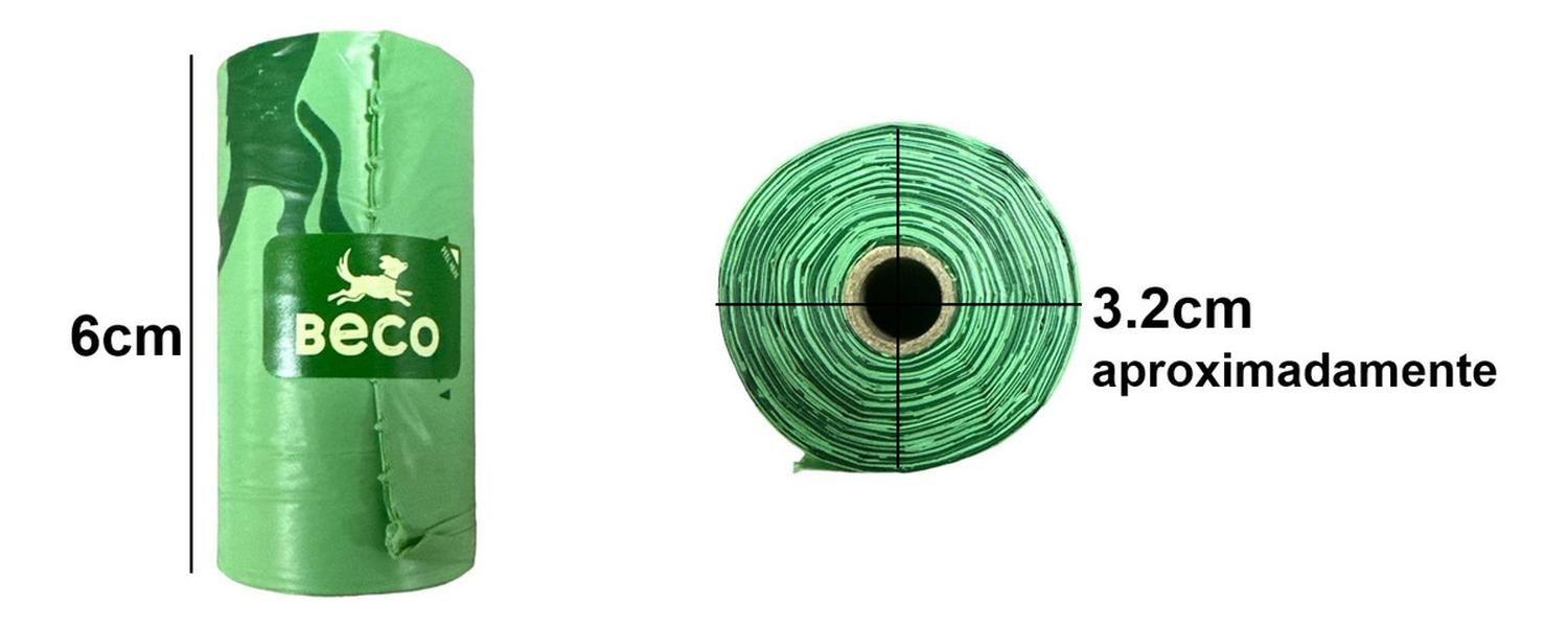 Beco Pack 4 Rollos Bolsas Biodegradables Olor Menta 60u-4