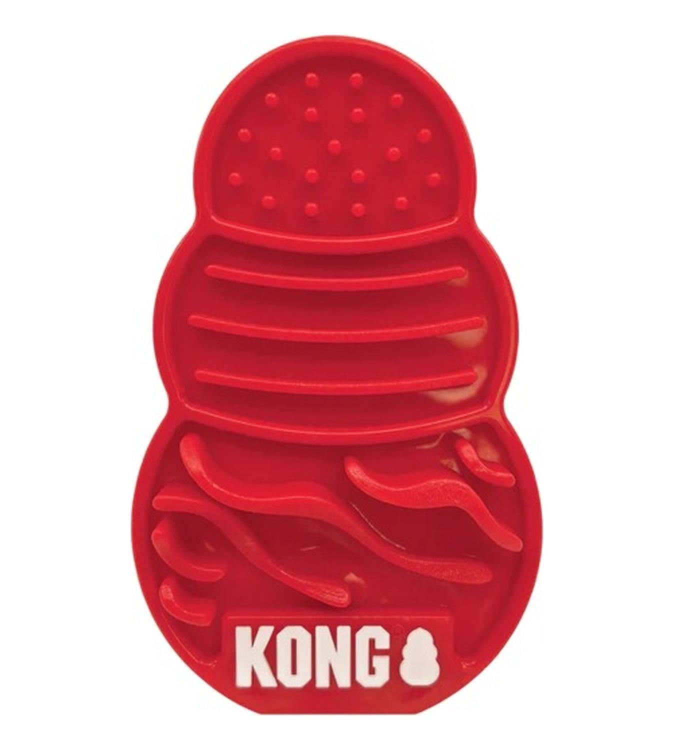 Kong Licks Almohadilla Para Lamer Con Ventosas Talla S / M - ROJO-4