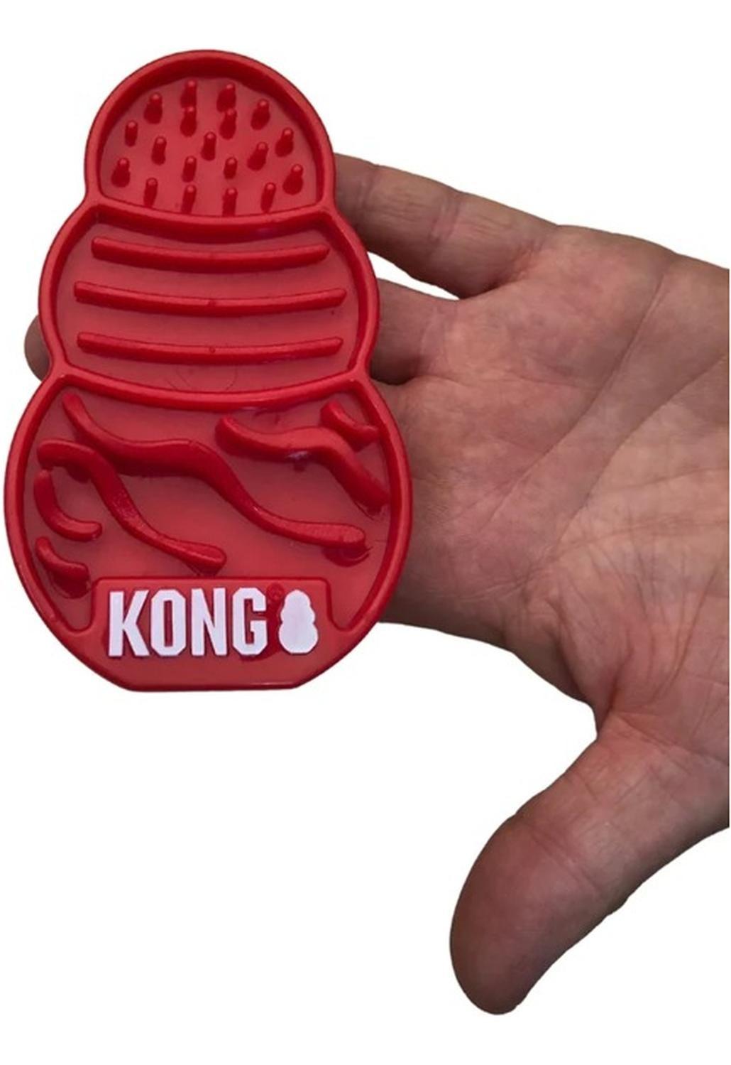Kong Licks Almohadilla Para Lamer Con Ventosas Talla S / M - ROJO-8