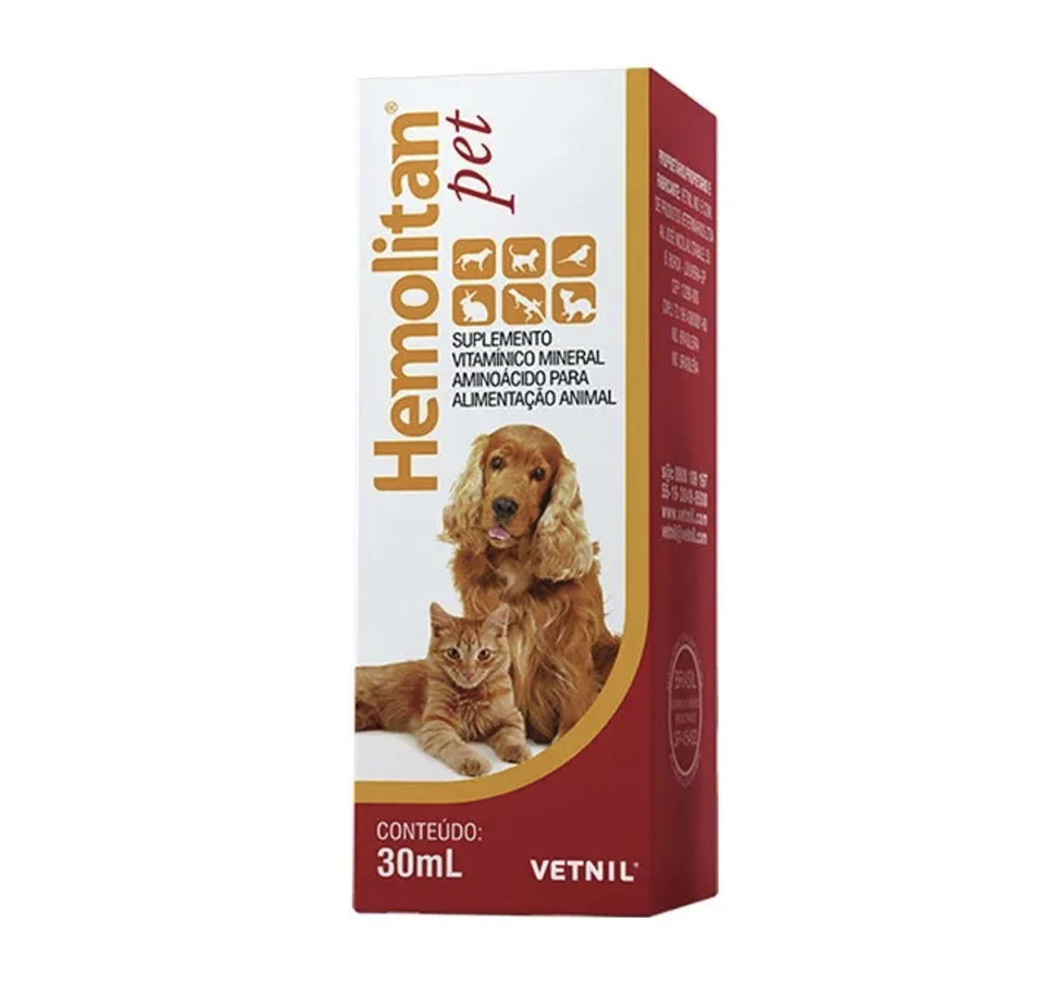 Hemolitan Pet Oral Multivitamínico Para Perros Y Gatos 30 Ml-3