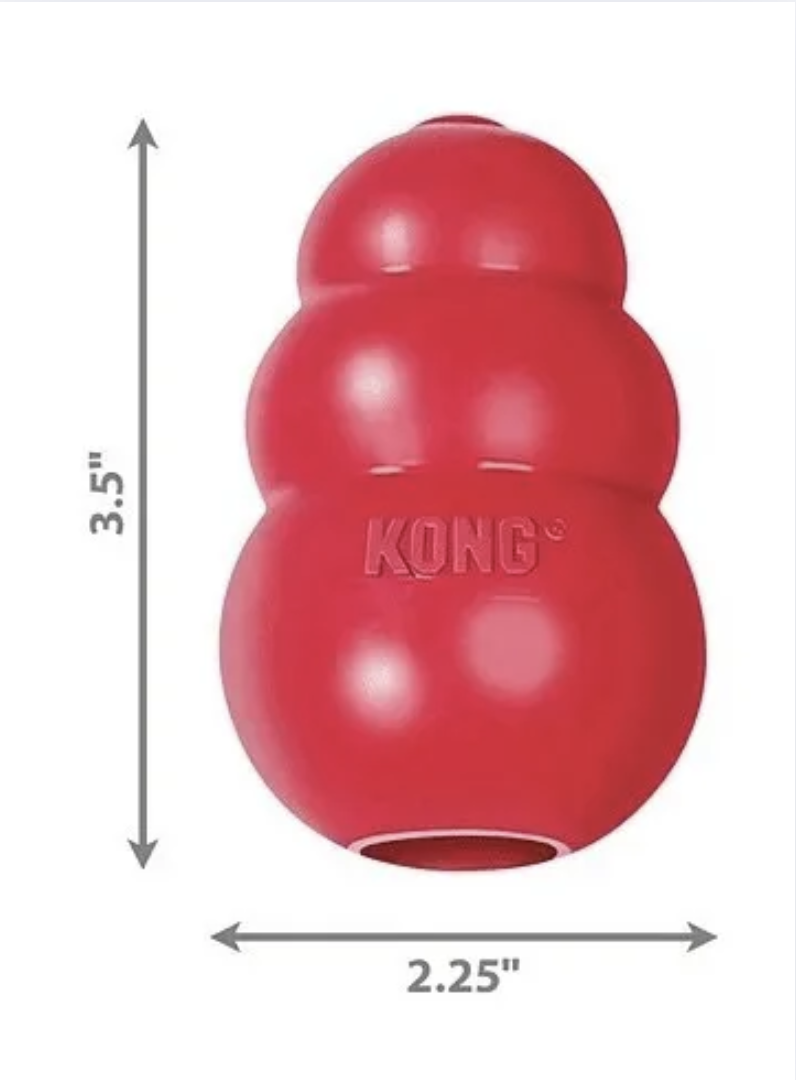Juguete Kong Classic Para Mascotas Perros Talla M 7-16 Kg - ROJO-2