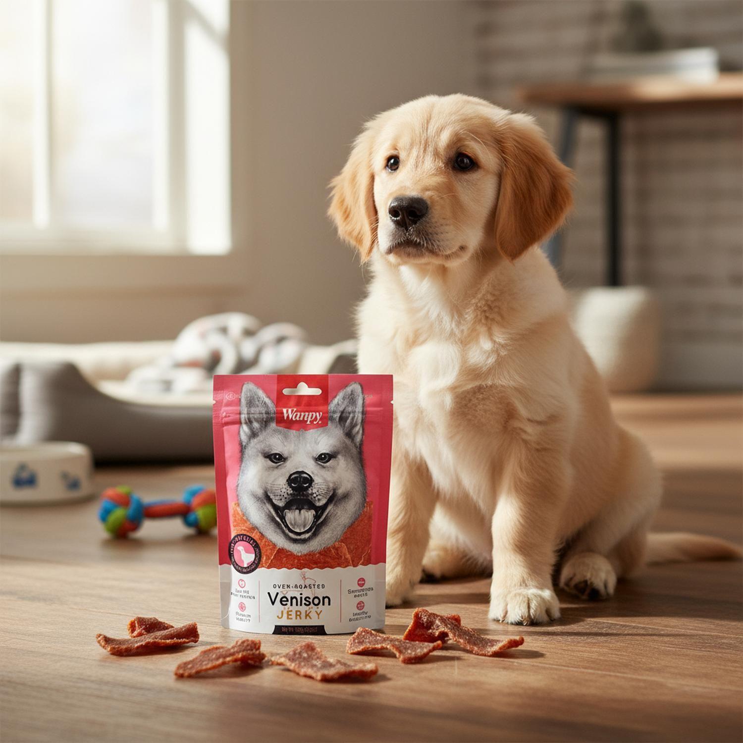 X2 Snack Para Perros Wanpy Tiras De Venado 100g C/u-2