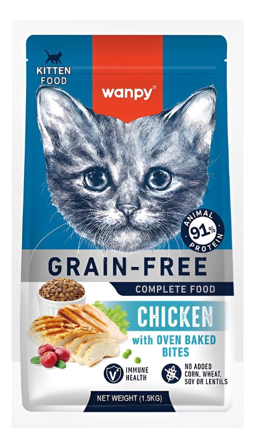 Alimento Wanpy Gato Grain Free Kitten Pollo 1.5kg Gatito-3