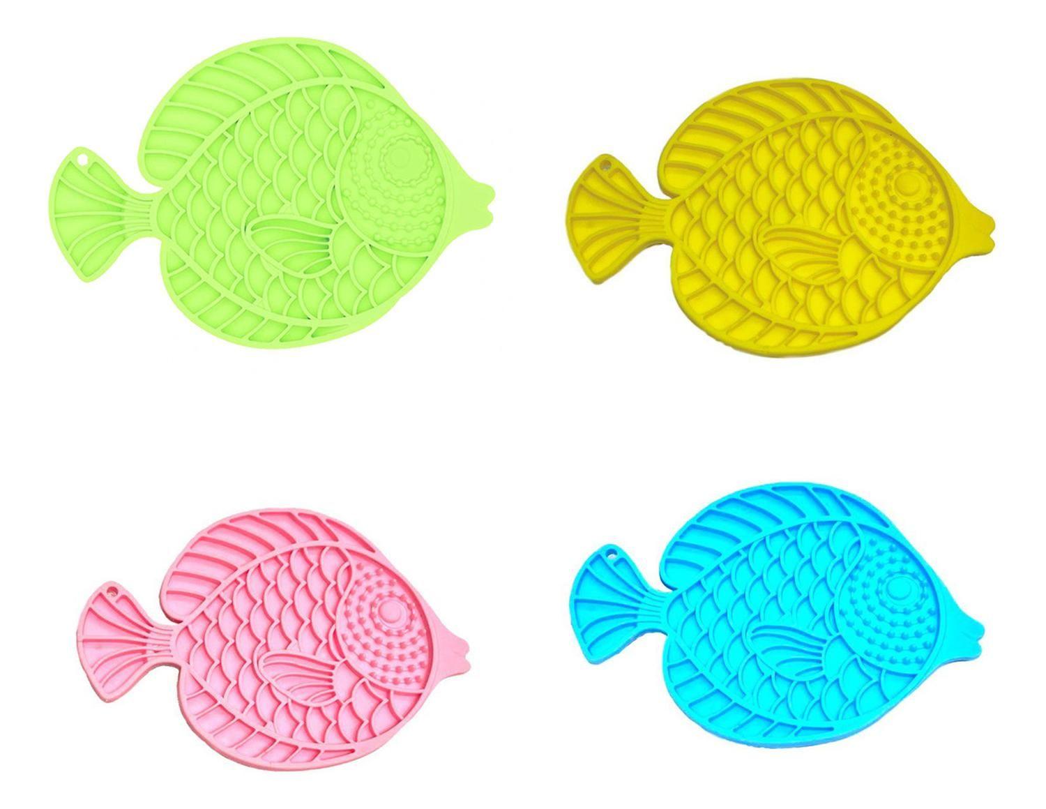 Almohadillas Para Lamer Perro Y Gato, Alimentación Lenta - PEZ AZUL-2