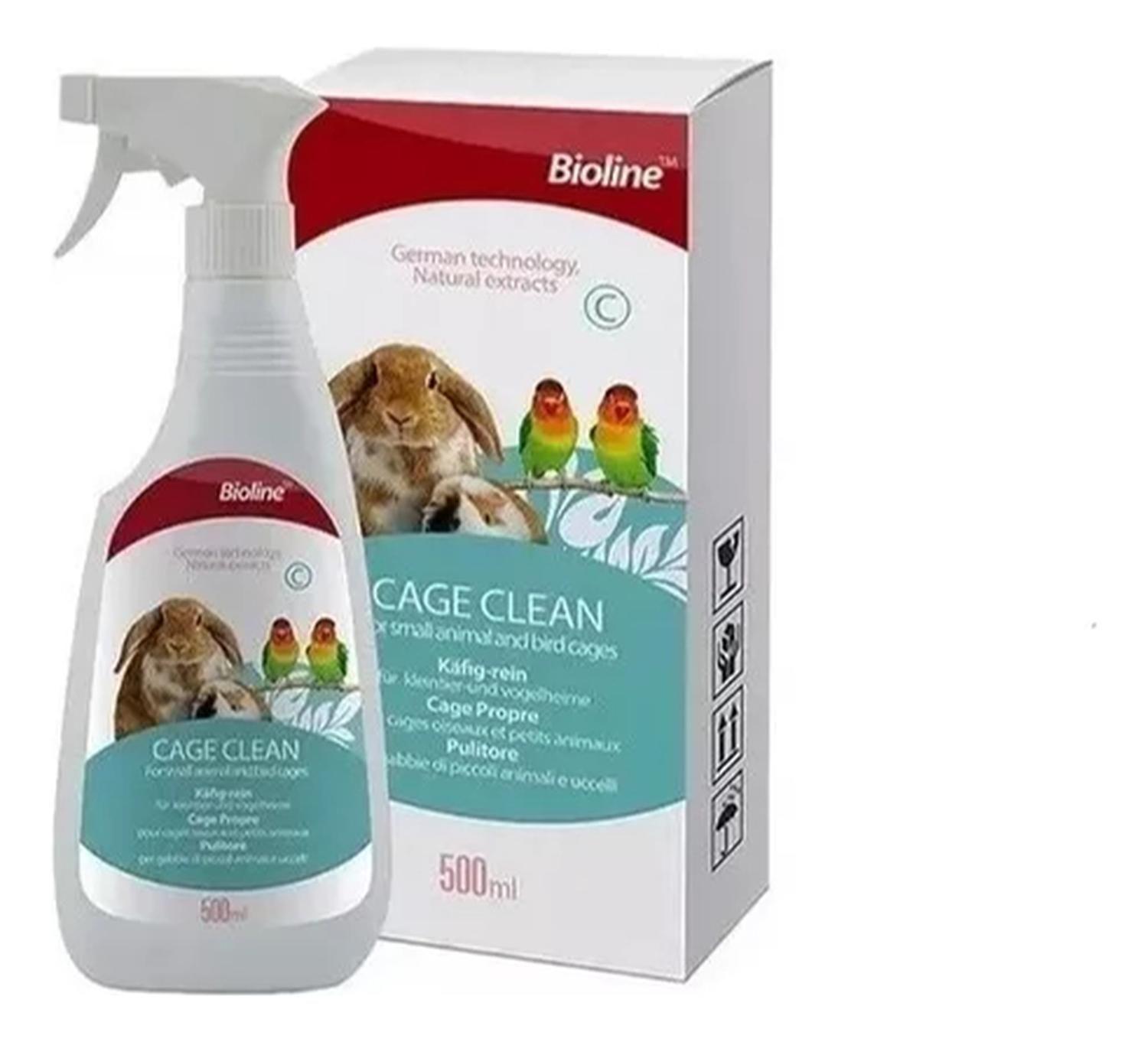 Bioline Cage Clean Limpiador De Jaula Animales Roedores Aves-2