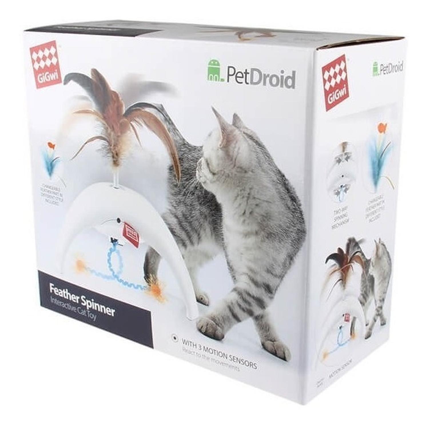 Juguete Interactivo Gato Cat Con Sensor Pluma Petdroid Gigwi-8